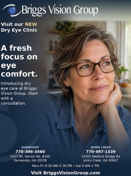 eye comfort, dry eye care, consultation, NEW Dry Eye Clinic, Briggs Vision Group, Dunwoody, Johns Creek